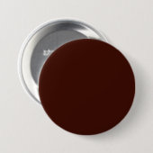 Zwarte boon (vaste kleur) ronde button 7,6 cm (Voorkant /achterkant)