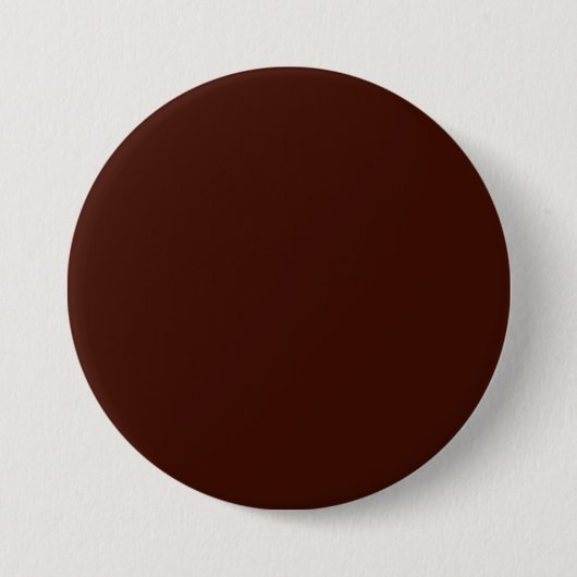 Zwarte boon (vaste kleur) ronde button 7,6 cm (Voorkant)