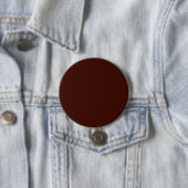 Zwarte boon (vaste kleur) ronde button 7,6 cm (In situ)