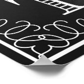 Zwarte bord voor cadeaubonnen en twitbord poster (Hoek)