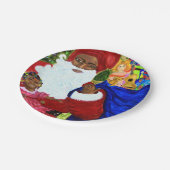 Zwarte Borden voor kerstmis  Papieren Bordje (Gekanteld)