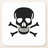 Zwarte borrelhokjes kartonnen onderzetters (Voorkant)