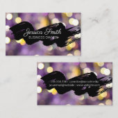 Zwarte borstel | Bokeh Visitekaartje (Voorkant / Achterkant)