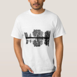 Zwarte Bos Rivier Kunst - Donkere Mysterieuze Natu T-shirt