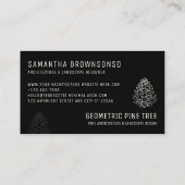 Zwarte bosboom Rustige pijnboom Visitekaartje (Achterkant)