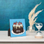 Zwarte boscake cartoon illustratie fotoplaat (Insitu)