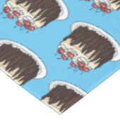 Zwarte boscake cartoon illustratie tafelkleed (Gekanteld)