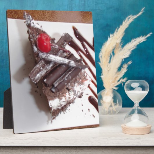 Zwarte boscake fotoplaat (Zijkant)