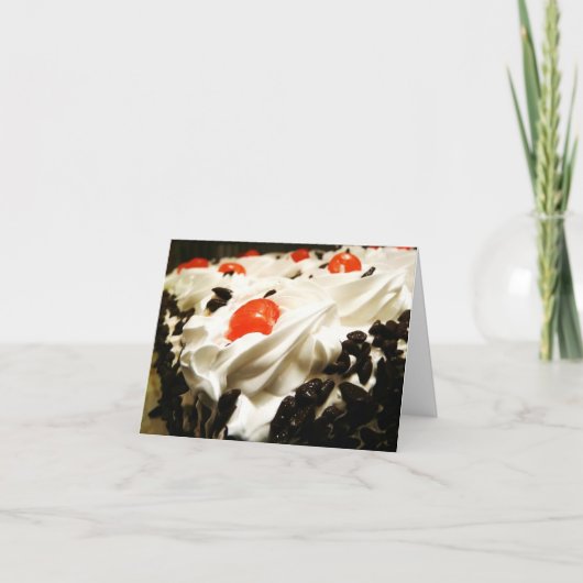 Zwarte BosCake Kaart (Voorkant)