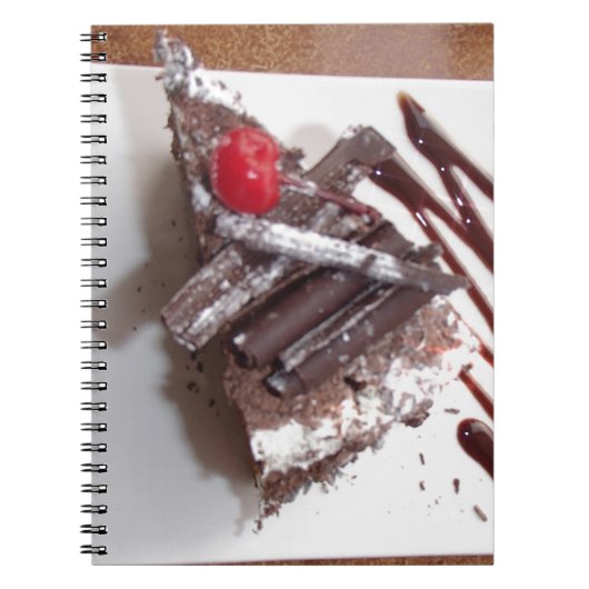 Zwarte boscake notitieboek (Voorkant)
