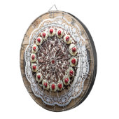 Zwarte boscake op bijthout dartbord (Voorkant Rechts)