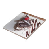 Zwarte boscake tegeltje (Zijkant)