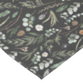 Zwarte botanische elegante moderne cadeaudecor tafelkleed (Gekanteld)