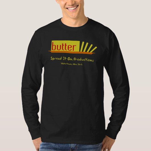 zwarte boter t-shirt (Voorkant)