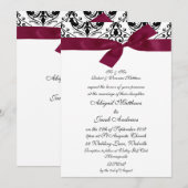 Zwarte & Bourgogne - Weddenschap Kaart (Voorkant / Achterkant)