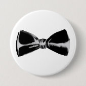 Zwarte bowti ronde button 7,6 cm (Voorkant)