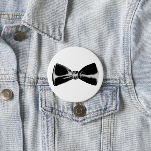 Zwarte bowti ronde button 7,6 cm (In situ)