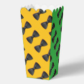 Zwarte Bowtie Herhaling Geel Groen Bedankdoosjes (Achterkant)