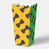 Zwarte Bowtie Herhaling Geel Groen Bedankdoosjes (Voorkant)