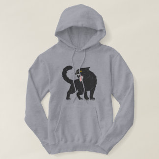 Zwarte Boze Kat Hoodie