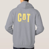Zwarte Boze Kat Hoodie (Achterkant)