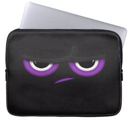 Zwarte boze Ninja Laptop Sleeve