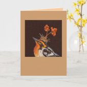 zwarte brander met pyracantha - kaart (Gele Bloem)