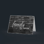 Zwarte brick Birthday voor Brother-in-law kaart<br><div class="desc">Birthday for Brother-in-law on black and Grey rustic brick wall</div>