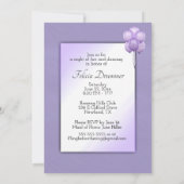 Zwarte Bride Orchid Bachelorette Kaart (Achterkant)