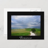 Zwarte briefkaart in Toscane (Voorkant / Achterkant)