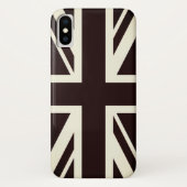 Zwarte-Britse vlag Case-Mate iPhone Case (Achterkant)