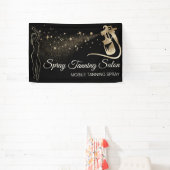 Zwarte Bronzen Spray Body Bruin Spandoek (Insitu)