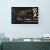 Zwarte Bronzen Spray Body Bruin Spandoek (Beurs)