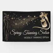 Zwarte Bronzen Spray Body Tan Spandoek (Horizontaal)
