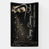 Zwarte Bronzen Spray Body Tan Spandoek (Verticaal)