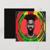 Zwarte Bruh Melanin Pap Juneteenth King African So (Voorkant / Achterkant)