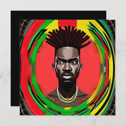 Zwarte Bruh Melanin Pap Juneteenth King African So (Voorkant / Achterkant)