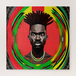 Zwarte Bruh Melanin Pap Juneteenth King African So Legpuzzel