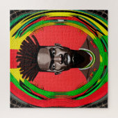 Zwarte Bruh Melanin Pap Juneteenth King African So Legpuzzel (Verticaal)