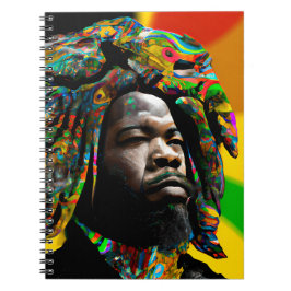 Zwarte Bruh Melanin Pap Juneteenth King African So Notitieboek