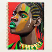 Zwarte Bruh Melanin Pap Juneteenth King African So Planner (Voorkant)