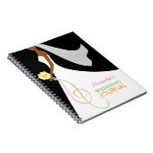 Zwarte bruidjes voor moderne weduwenjournaal notitieboek (Rechterzijde)