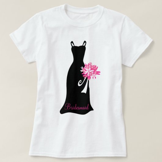 Zwarte bruidsmeisje jurk (Design voorkant)