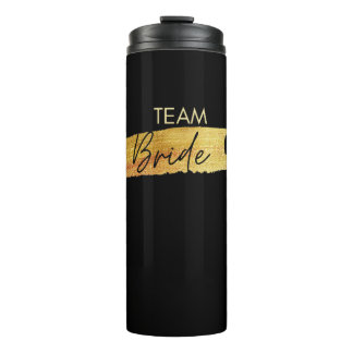 Zwarte bruidsmeisje tumbler voor vrijgezellenfeest thermosbeker