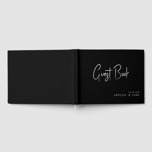 Zwarte bruiloft gastenboek (Volledig)