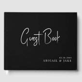 Zwarte bruiloft gastenboek (Voorkant)
