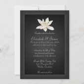 Zwarte bruiloft kaart (Voorkant)