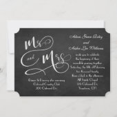 zwarte bruiloft kaart (Voorkant)