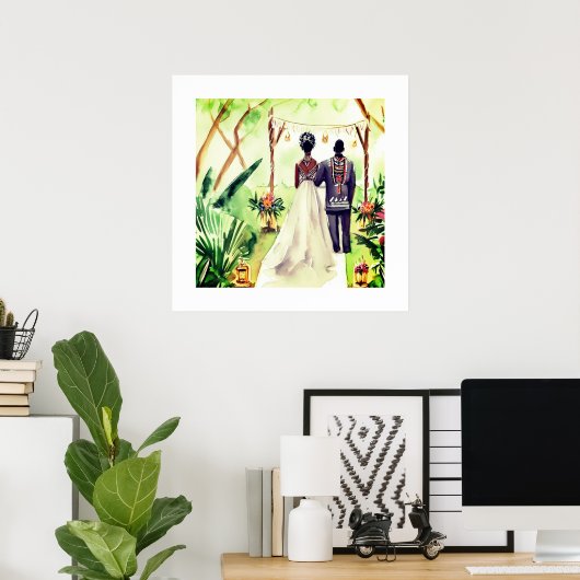 Zwarte bruiloft poster (Thuiskantoor)