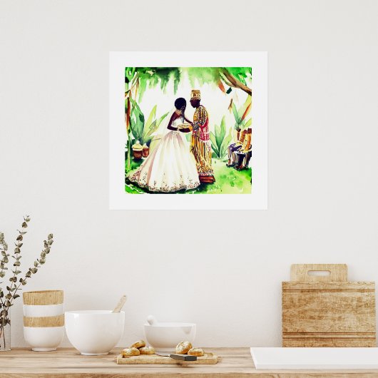 Zwarte bruiloft poster (Keuken)